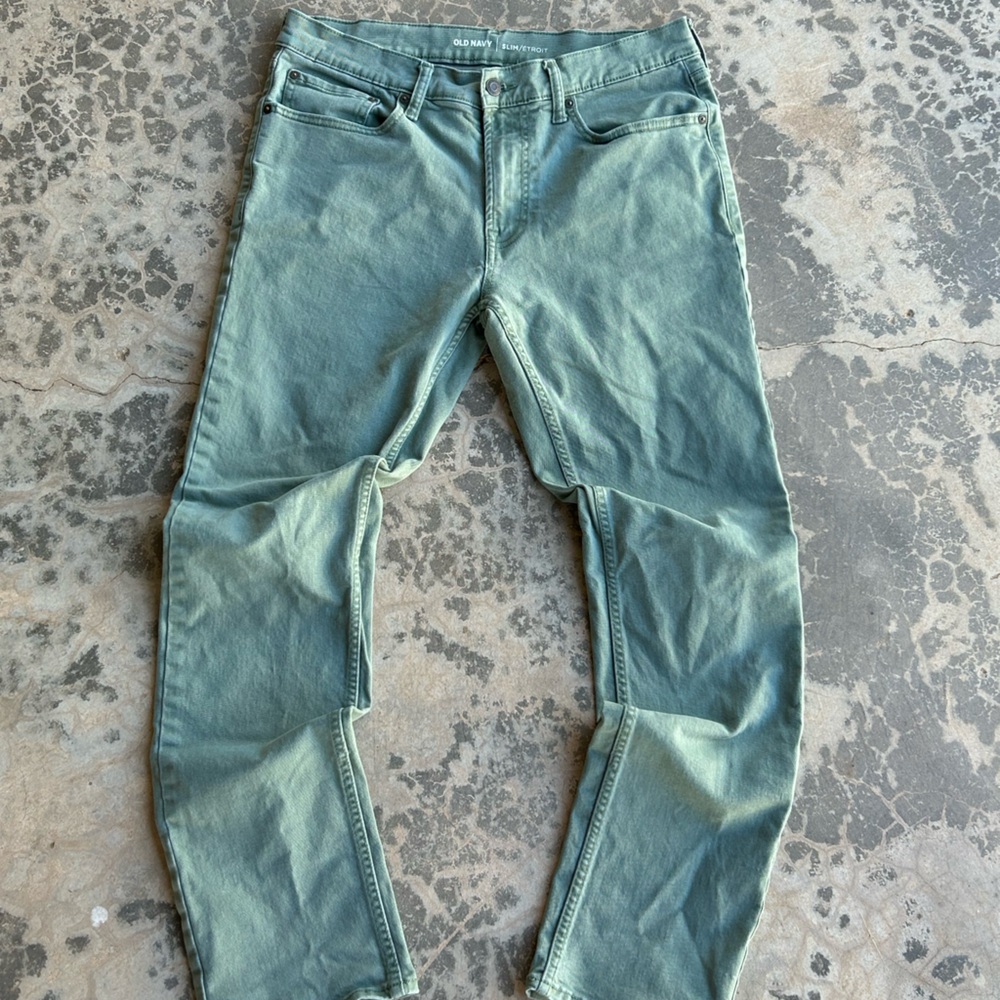 Old Navy Green Denim Jeans